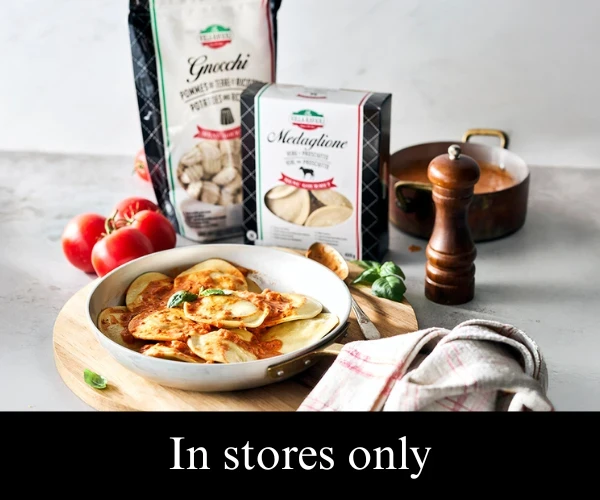 2 packages of frozen Villa Ravioli Pasta for $20