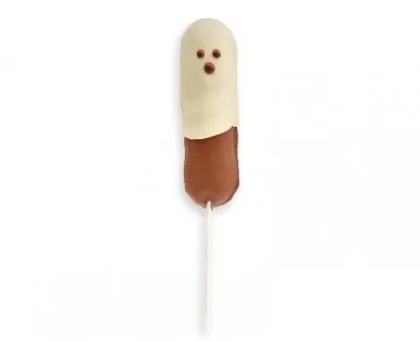 CHOCOLATE GHOST MARSHMALLOW LOLLIPOP