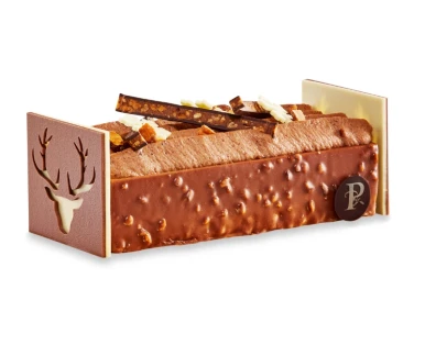 BÛCHE SIGNATURE PRALINÉE RUSTIQUE