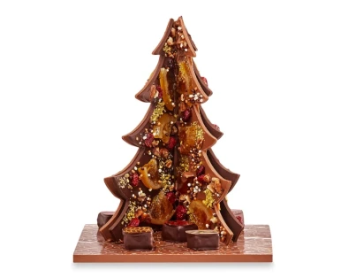 LARGE CHOCOLATE MENDIANT CHRISTMAS TREE