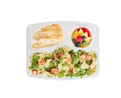 SALADE DE FARFALLES AU PROSCIUTTO, À LA ROQUETTE ET AU PARMESAN EN COFFRET-REPAS