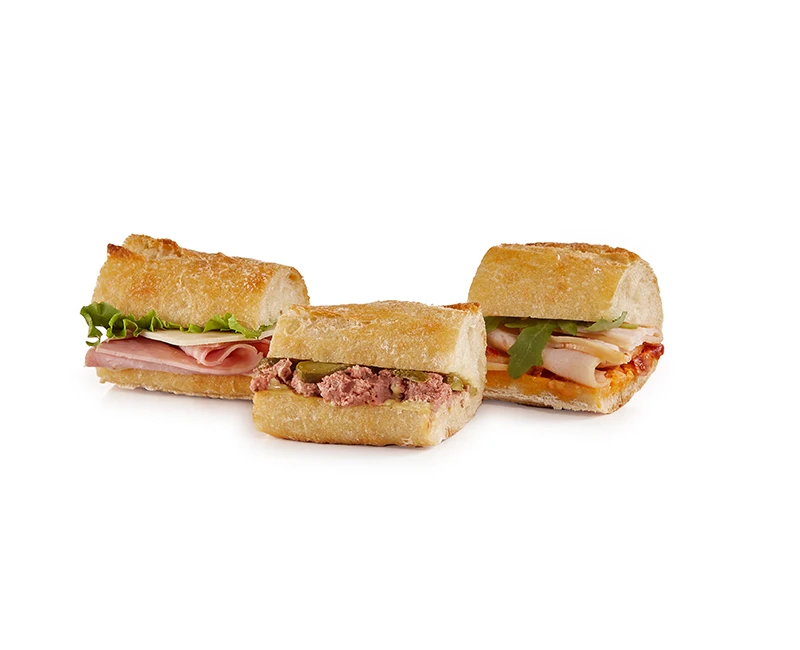 SANDWICHES ON SLICED BAGUETTE