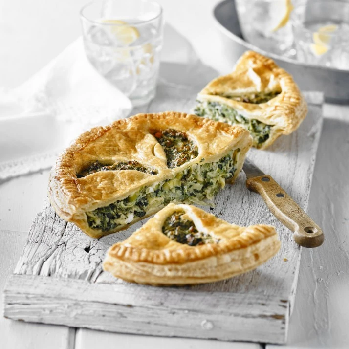 Spinach and feta feuillete