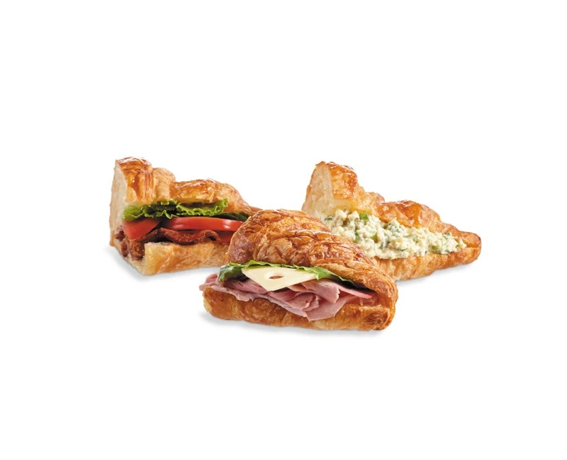 SANWICHES ON SLICED CROISSANT