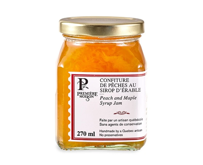 PEACH AND MAPLE SYRUP JAM