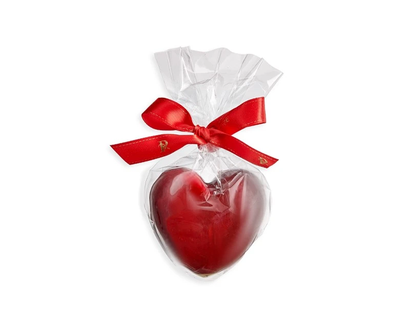 RASPBERRY & CHOCOLATE HEART-SHAPED CANDY BOX - SMALL