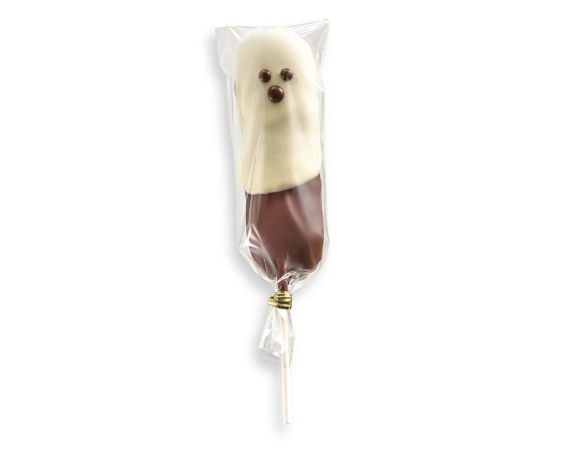 CHOCOLATE GHOST MARSHMALLOW LOLLIPOP