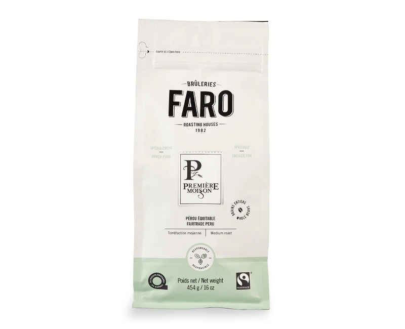 FARO COFFEE BEANS : FAIRTRADE PERU - MEDIUM ROAST