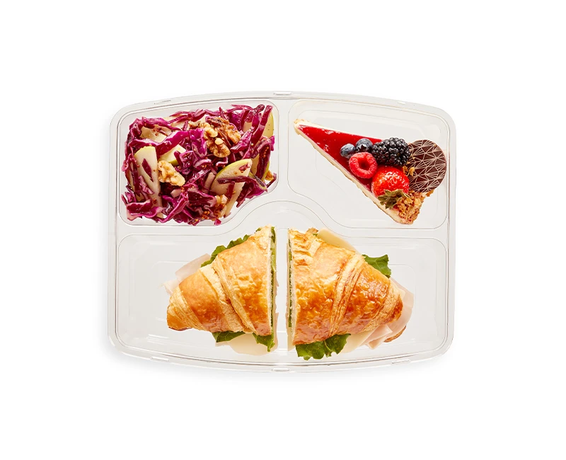 TURKEY AND CHEESE CROISSANT IN A MEAL BOX