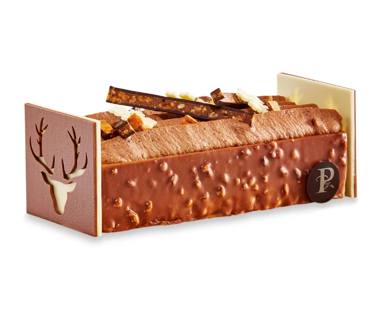 SIGNATURE PRALINE RUSTIC YULE LOG